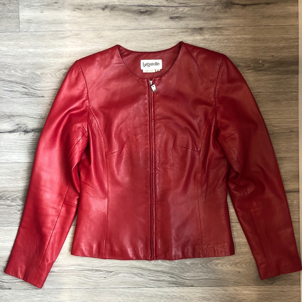 Bagatelle Red Leather Jacket